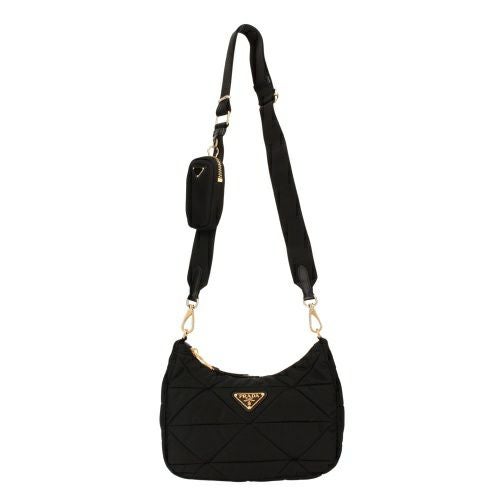 プラダ ショルダーバッグ レディース TESSUTO QUILTING ブラック PRADA