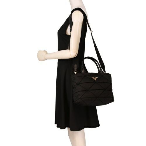 プラダ ショルダーバッグ レディース TESSUTO QUILTING ブラック PRADA 1BG373 V B9M RDJN F0632 NERO 1