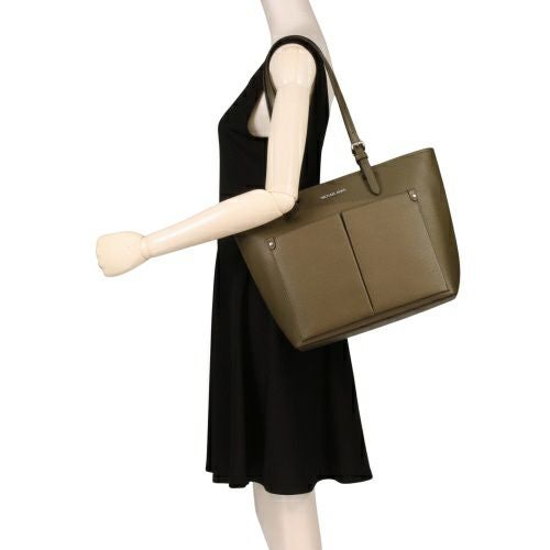 マイケルコース トートバッグ レディース ミディアム ダブル ポケット グリーン MICHAEL KORS 35H3STVT6B OLIVE