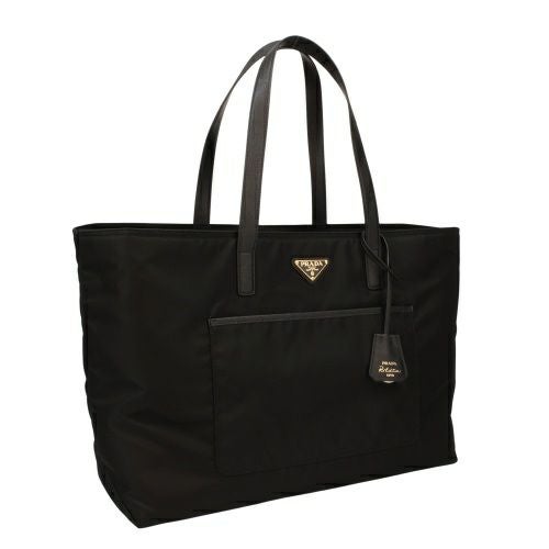 プラダ トートバッグ レディース TESSUTO+SAFFIANO ブラック PRADA