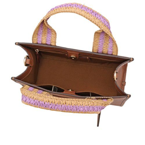 コーチ アウトレット ハンドバッグ レディース ストロー ウェビング スミス トート バッグ 24 ブラウン COACH OUTLET CBG91 IMR0 IMR