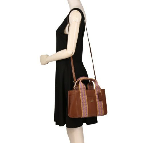 コーチ アウトレット ハンドバッグ レディース ストロー ウェビング スミス トート バッグ 24 ブラウン COACH OUTLET CBG91 IMR0 IMR