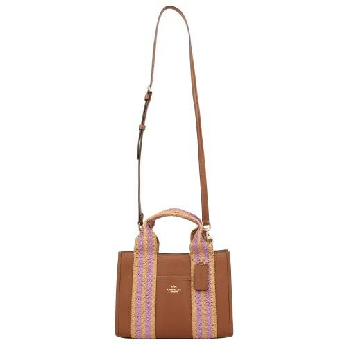 コーチ アウトレット ハンドバッグ レディース ストロー ウェビング スミス トート バッグ 24 ブラウン COACH OUTLET CBG91 IMR0 IMR