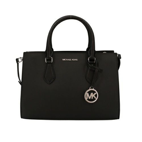 マイケルコース ハンドバッグ レディース SHEILA フォー サフィアーノ レザー センタージップ サッチェル ミディアム ブラック MICHAEL KORS 35S3S6HS2L BLACK