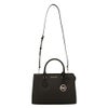 マイケルコース ハンドバッグ レディース SHEILA フォー サフィアーノ レザー センタージップ サッチェル ミディアム ブラック MICHAEL KORS 35S3S6HS2L BLACK