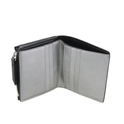 メゾンマルジェラ 二つ折り財布 レディース ブラック Maison Margiela SA2UI0017P8729 H1145 BLAECK/SILVER