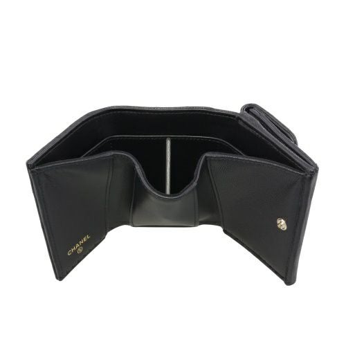 シャネル 三つ折り財布 レディース ブラック CHANEL AP4815 B21476