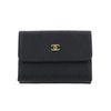 シャネル 三つ折り財布 レディース ブラック CHANEL AP4951 B22099 94305