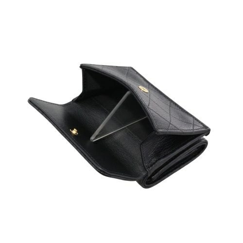 シャネル 三つ折り財布 レディース ブラック CHANEL AP4951 B22099 94305