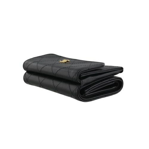 シャネル 三つ折り財布 レディース ブラック CHANEL AP4951 B22099 94305
