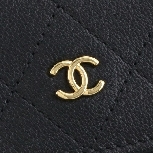 シャネル 三つ折り財布 レディース ブラック CHANEL AP4951 B22099
