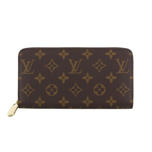 ルイヴィトン 長財布 モノグラム ジッピー・ウォレット ブラウン LOUIS VUITTON M27030 Monogram Iced Gold
