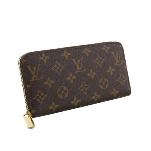ルイヴィトン 長財布 モノグラム ジッピー・ウォレット ブラウン LOUIS VUITTON M27030 Monogram Iced Gold