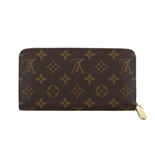 【美品】Louis Vuitton モノグラム 長財布 ルイヴィトン 長財布 モノグラム ジッピー・ウォレット ブラウン LOUIS