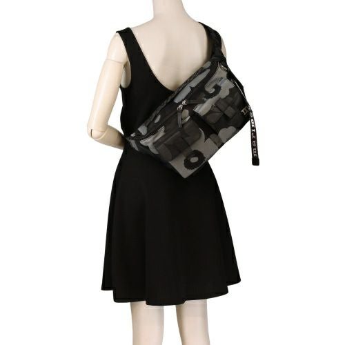 マリメッコ ボディバッグ レディース SLING BAG M UNIKKO ウニッコ ブラック marimekko 94810 990 Grey/Dark Grey/Black