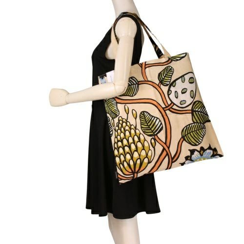 マリメッコ トートバッグ レディース TIARA BAG グリーン marimekko 74584 820 Sand/Warm Or/Green