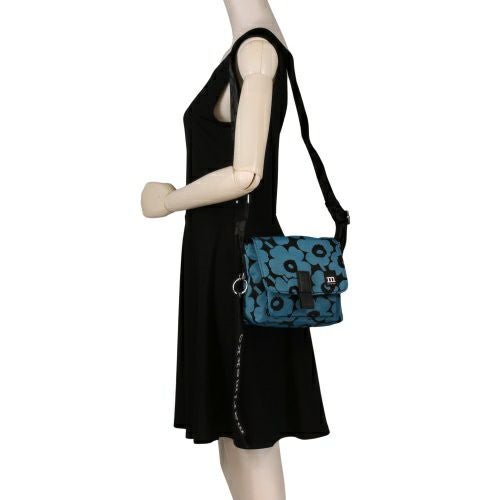 マリメッコ ショルダーバッグ レディース MINI MESSENGER UNIKKO ブルー marimekko 94607 590 Blue/Black