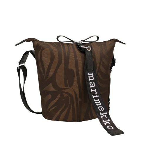 マリメッコ ショルダーバッグ レディース CARRY ALL JOKURAITA ブラウン marimekko 94611 880 Brown/Dark Brown