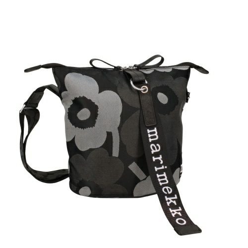 マリメッコ ショルダーバッグ レディース CARRY ALL UNIKKO ブラック marimekko 94634 990 Grey/Dark Grey/Black