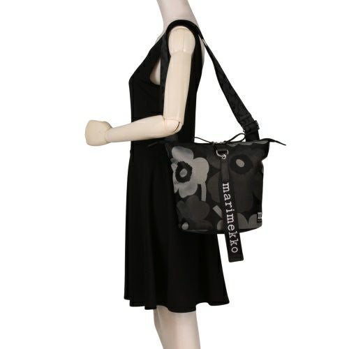 マリメッコ ショルダーバッグ レディース CARRY ALL UNIKKO ブラック marimekko 94634 990 Grey/Dark Grey/Black