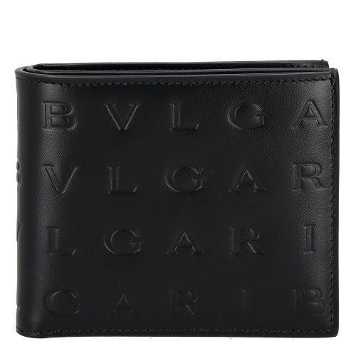 ブルガリ 二つ折り財布 メンズ Bulgari Logo Infinitum ブラック BVLGARI 292714 BLACK