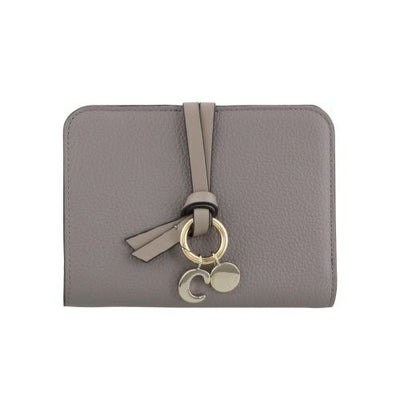 クロエ 二つ折り財布 レディース ALPHABET BIFOLD WALLET グレー CHLOE 