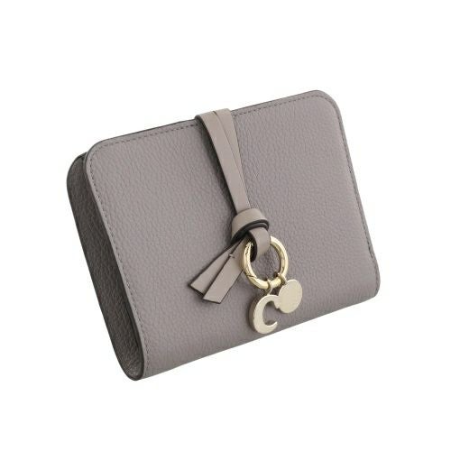 クロエ 二つ折り財布 レディース ALPHABET BIFOLD WALLET グレー CHLOE