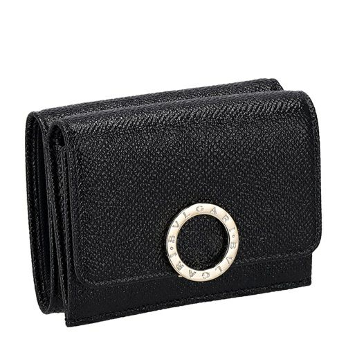 ブルガリ 三つ折り財布 メンズ ブラック BVLGARI 288648 BLACK | GINZA