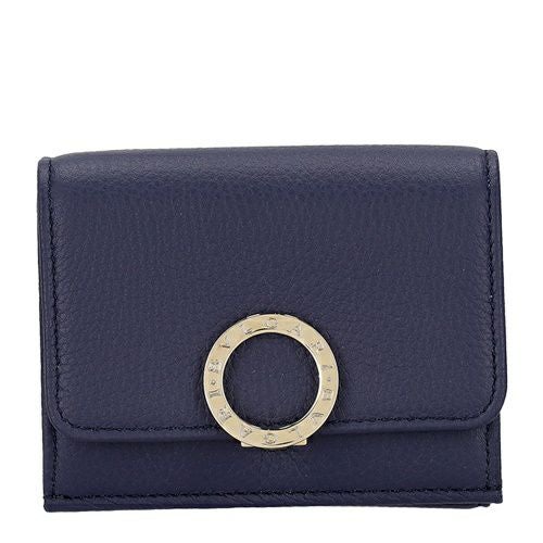 ブルガリ 三つ折り財布 レディース ブルー BVLGARI 292966 Blue Dark