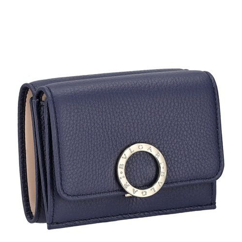 ブルガリ 三つ折り財布 レディース ブルー BVLGARI 292966 Blue Dark