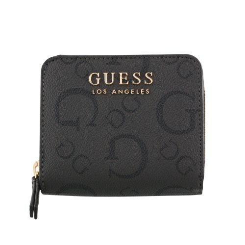 ゲス 二つ折り財布 レディース OAK PARK / MINI ZIP AROUND ブラック GUESS JG823841 COAL