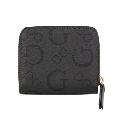 ゲス 二つ折り財布 レディース OAK PARK / MINI ZIP AROUND ブラック GUESS JG823841 COAL