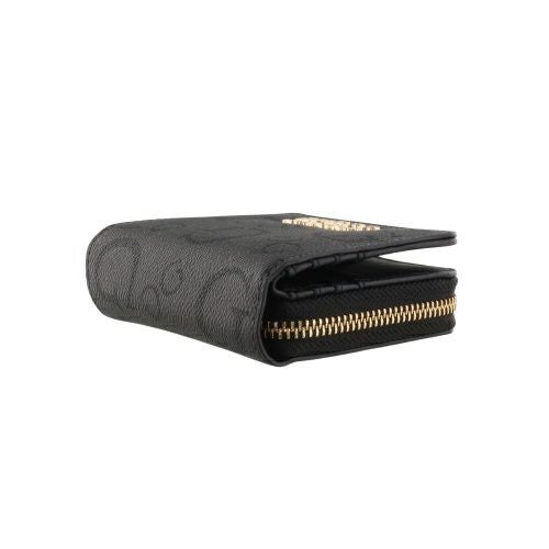 ゲス 二つ折り財布 レディース OAK PARK / MINI ZIP AROUND ブラック GUESS JG823841 COAL