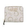 ゲス 二つ折り財布 レディース OAK PARK / MINI ZIP AROUND ホワイト GUESS JG823841 STONE