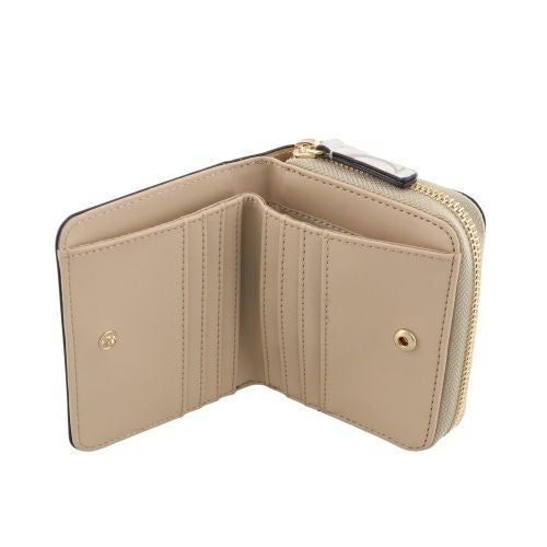 ゲス 二つ折り財布 レディース OAK PARK / MINI ZIP AROUND ホワイト GUESS JG823841 STONE