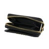 ゲス 二つ折り財布 レディース IZZY peony debossed / MINI ZIP AROUND ブラック GUESS PD920941 BLACK