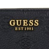 ゲス 二つ折り財布 レディース IZZY peony debossed / MINI ZIP AROUND ブラック GUESS PD920941 BLACK