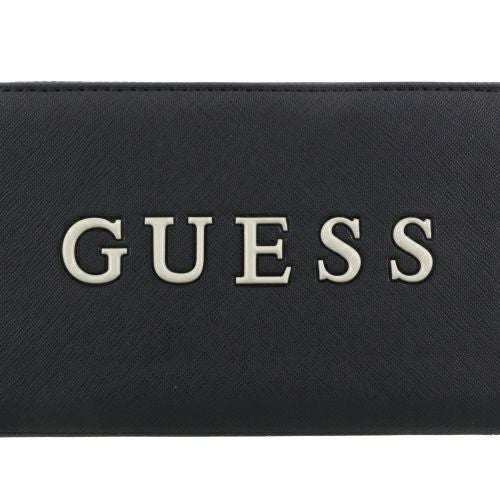 ゲス 長財布 レディース ROXBERRY / Large Zip Around ブラック GUESS