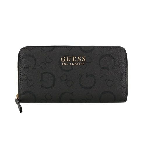 ゲス 長財布 レディース OAK PARK / Large Zip Around ブラック GUESS