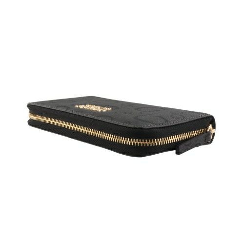 ゲス 長財布 レディース OAK PARK / Large Zip Around ブラック GUESS G8238599 COAL