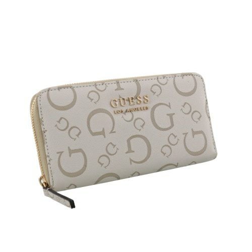 ゲス 長財布 レディース OAK PARK / Large Zip Around ホワイト GUESS G8238599 STONE