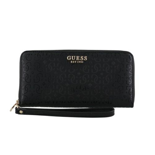 ゲス 長財布 レディース BLANE / LARGE ZIP AROUND ブラック GUESS