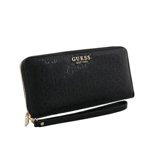 財布 黒 ゲス 長財布 レディース BLANE / LARGE ZIP AROUND ブラック GUESS