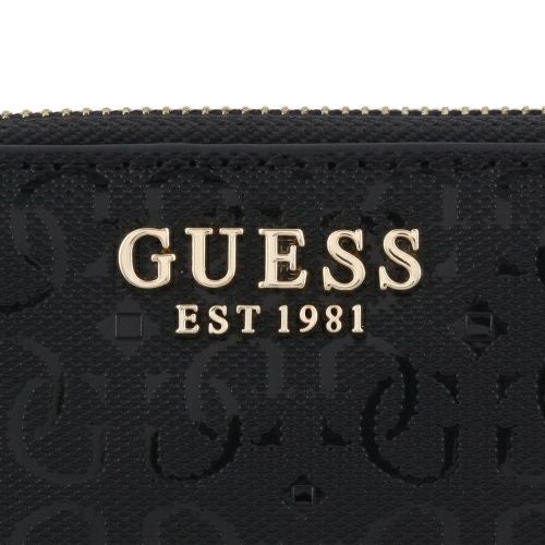 ゲス 長財布 レディース BLANE / LARGE ZIP AROUND ブラック GUESS