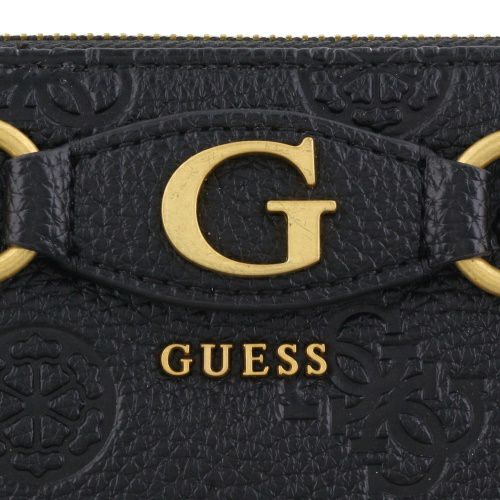 ゲス 長財布 レディース IZZY peony debossed / Large Zip Around ブラック GUESS P9209599 BLACK
