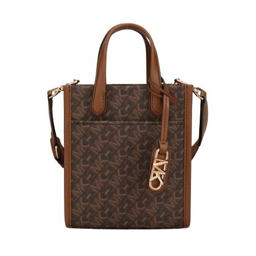 ショルダーバッグ Michael Kors  XS NS SHOPPE BROWN Michael Kors Mercer Leather XS NS Shopper Crossbody Luggage