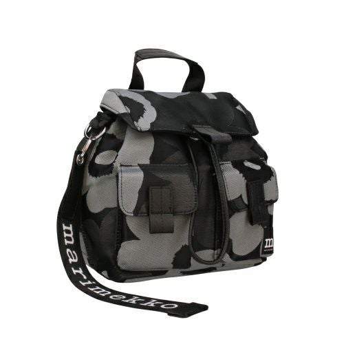 マリメッコ リュックサック バックパック レディース EVERYTHING BACKPACK S UNIKKO ブラック marimekko 94812 990 Grey/Dark Grey/Black