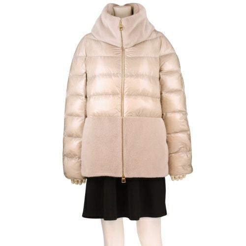 ヘルノ ダウンジャケット レディース ベージュ HERNO PI001933D 12017Z 1985 シャンティイ サイズ44