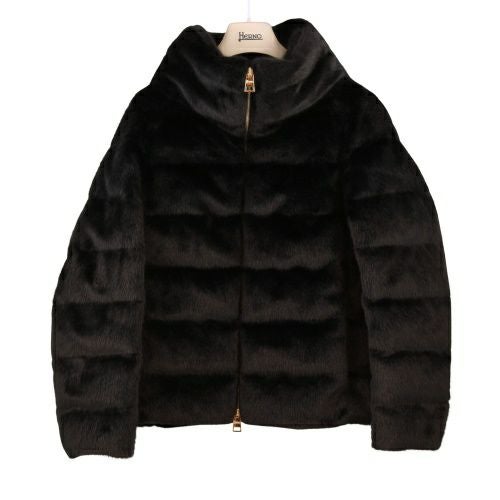 ヘルノ ダウンジャケット レディース ブラック HERNO PI001935D 12630 9300 サイズ40