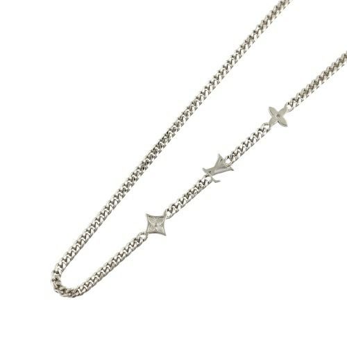 ルイヴィトン ネックレス・モノグラム ロウ シルバー LOUIS VUITTON Ｍ01490